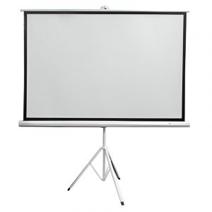 Ecran con Tripode TEROS TE-9063W, 1.56 x 1.17 metros, 4:3 (80"), Blanco Mate