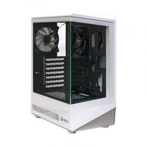 Case Gamer TEROS TE-1322G, Mid Tower, USB 3.0 / USB 2.0, Audio, Ventilador ARGB, Blanco