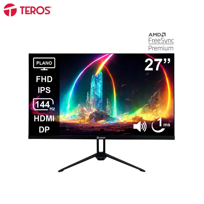 Monitor Teros TE-2714S Gaming 27″ Plano IPS FHD (1920 x 1080) 144Hz 1ms Ficha USA