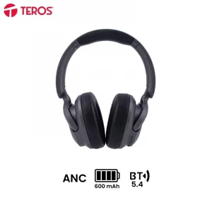 Audífono inalámbrico ANC TEROS TE-8038N, BT 5.4, USB, ANC