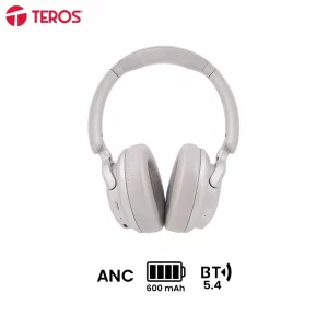 Audífono inalámbrico ANC TEROS TE-8038NE, BT 5.4, USB, ANC