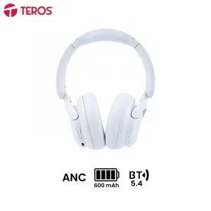 Audífono inalámbrico ANC TEROS TE-8038W, BT 5.4, USB, ANC