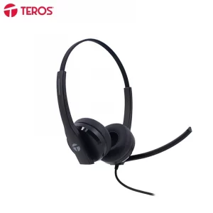 Audífono alámbrico TEROS TE-8039C, USB, Luces LED