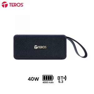 Parlante inalámbrico TEROS Legacy LEG-6052BLK, BT 5.3, 40W, 4000mAh, USB