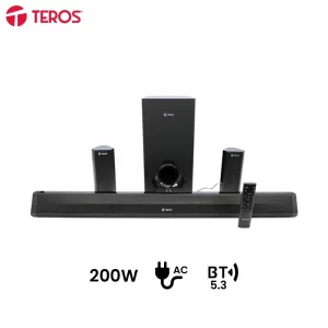 Sistema de audio 5.1 TEROS Legacy TE-LEG6053BLK, BT 5.3, 200W, USB, HDMI