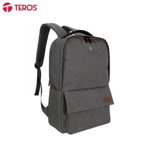 Backpack TEROS City II TE-9028-2GR, para Notebooks de hasta 15.6", Gris